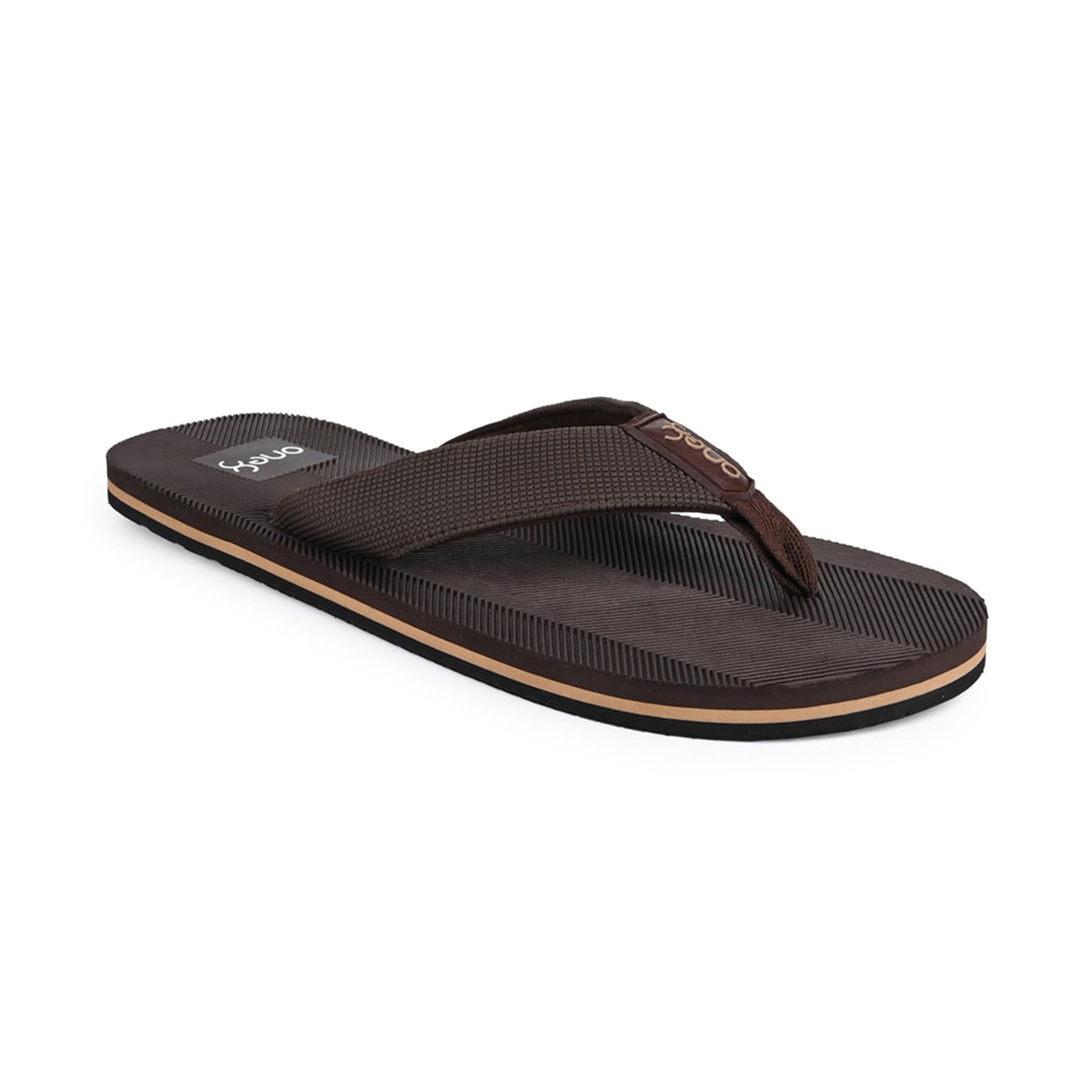 ONE8 By Virat Kohli Lightweight All Day Wear Flip-Flops For Men| Anti-Skid Sole | Extra Comfortable Footbed | Water Resistant Slippers | BROWN (B0CQHCBKPD) Amazon Price History, Amazon Price Tracker