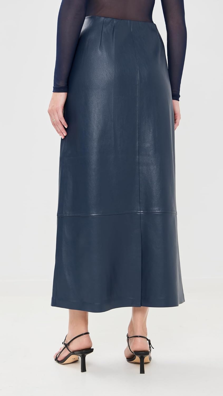 LE BOP Women's Betty Faux Leather Maxi Skirt - Image 4