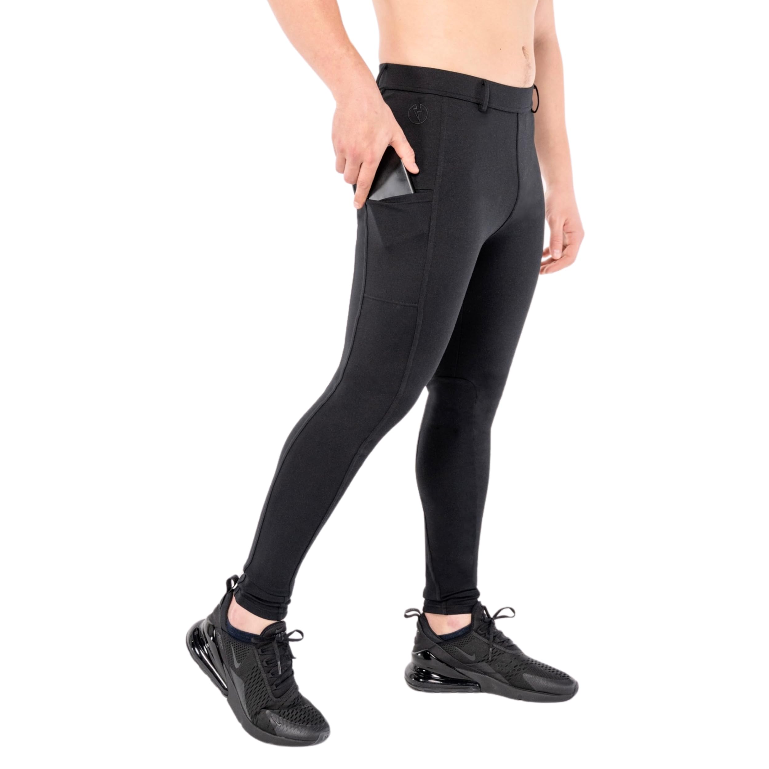Kapow Meggings Supreme Range - Supreme Sports Wear Compression Leggings for Men, with Pockets