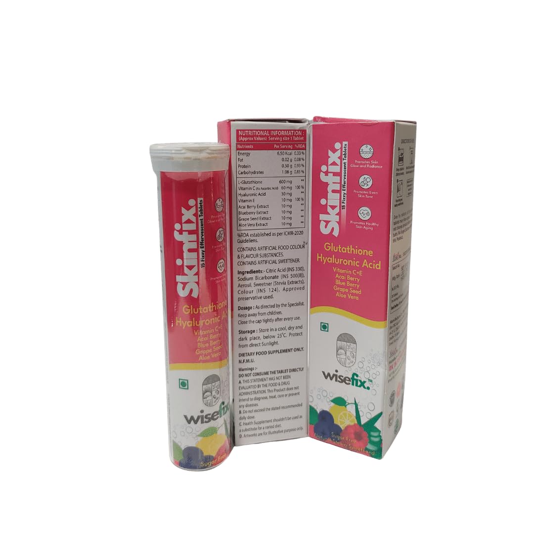 glutathione water soluble Wisefix Skin Fix Glutathione 600mg Water Soluble Effervescent Tablets  Hyaluronic