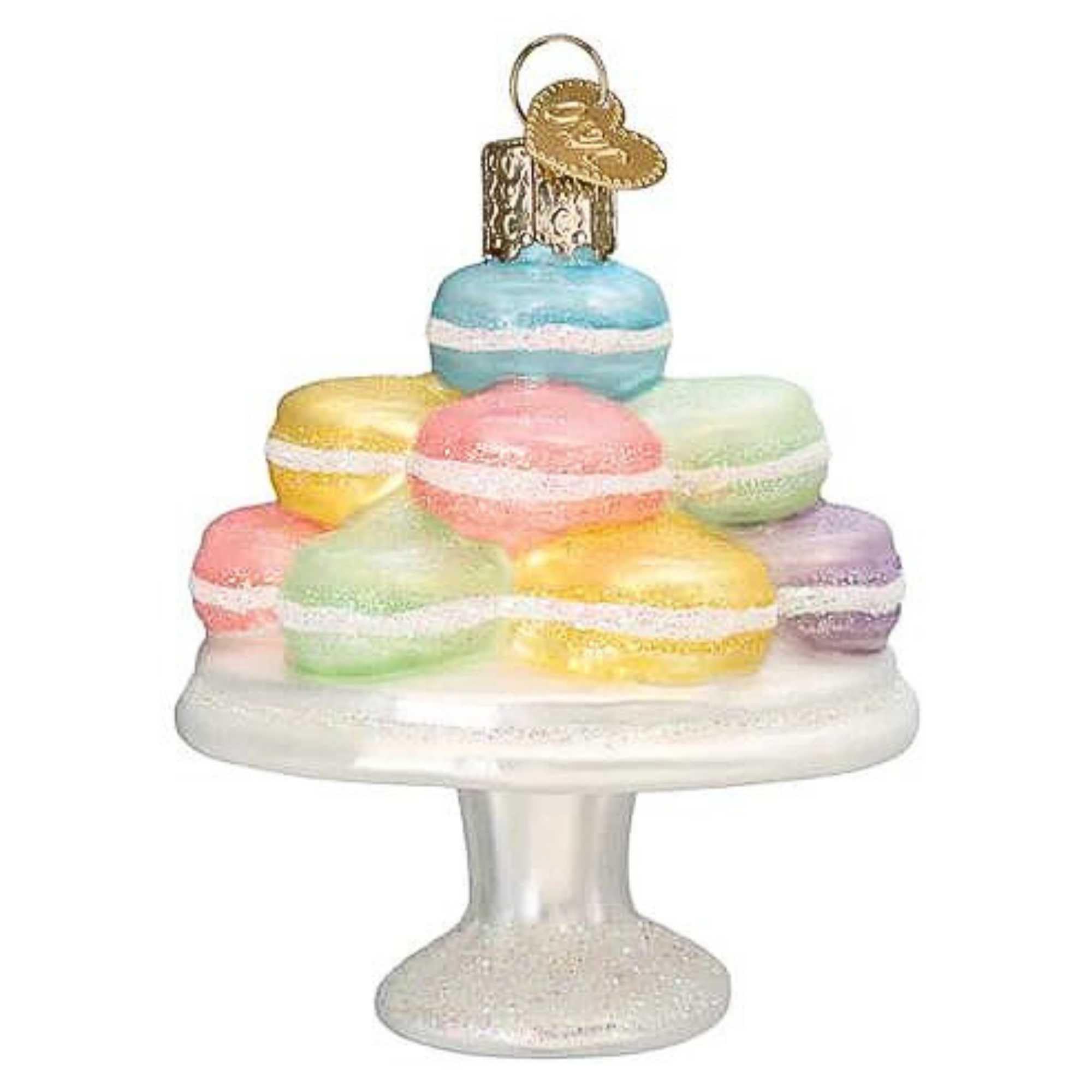 Old World Christmas Fancy Macarons Glass Hanging Ornament