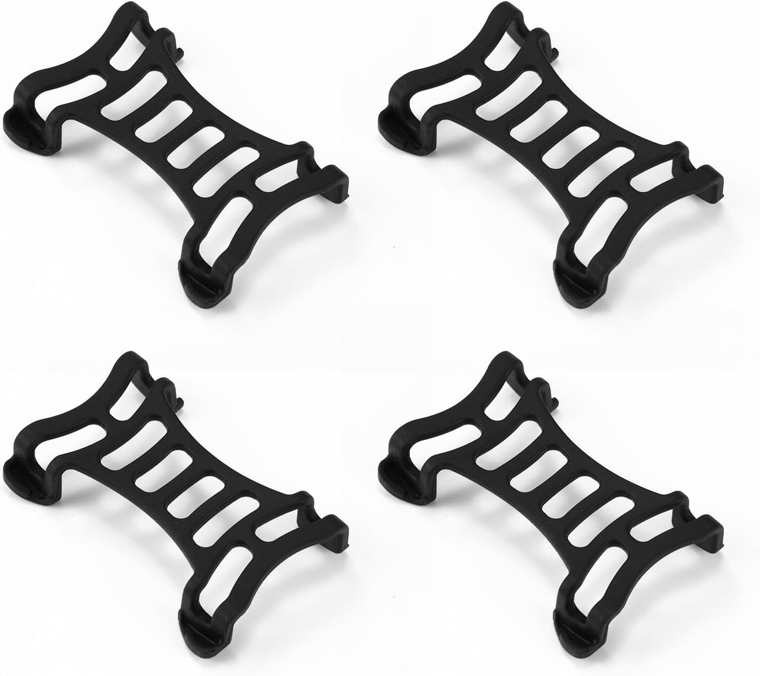 XIHIRCD 4pcs GPS Dog Tracker Clip Mount Replacement Accessories (Black)