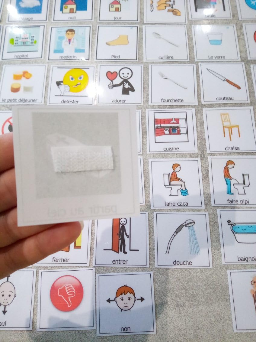 Générique 73 Pictogrammes de Communication pour classeur PECS Makaton TSA Autiste Autisme Langage Visuel Handicap DYS CAA