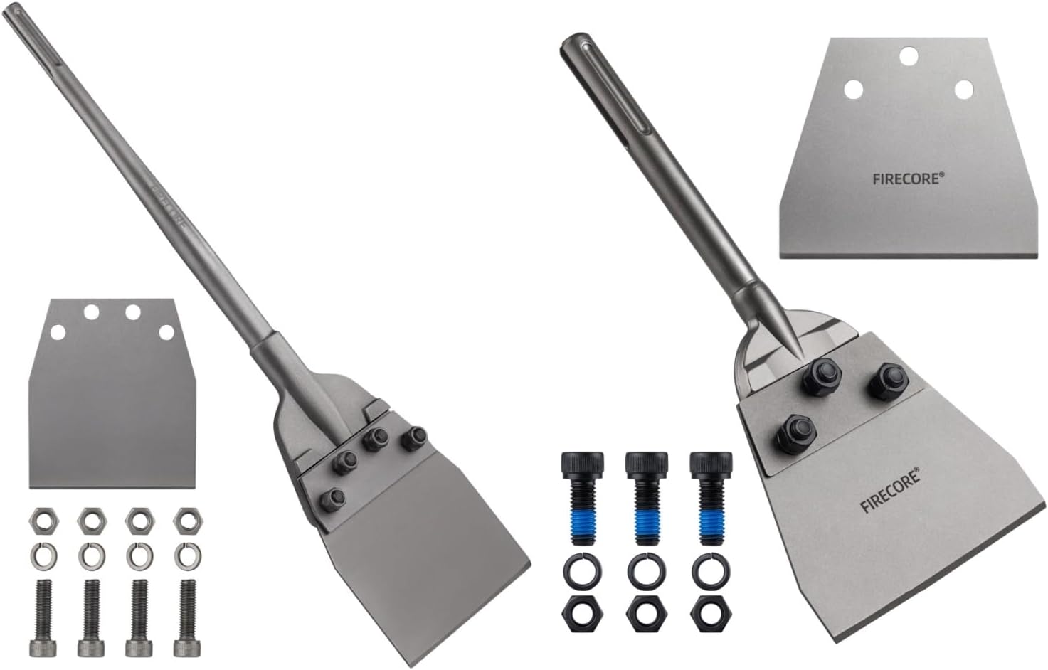 SDS Max Floor Scraper with Replaceable Blade, Firecore 6 Inch Thinset Removal Chisel Bits Scaling Chisel for SDS Max Rotary Hammer Drill, SDS Max Floor Scraper 5.5 Inch by 12.5 Inch Heavy Duty