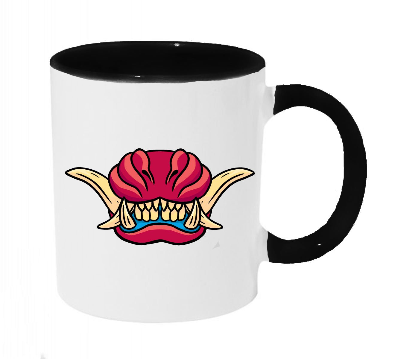 Red Oni Demon Jaws Coffee or Tea 11oz Mug