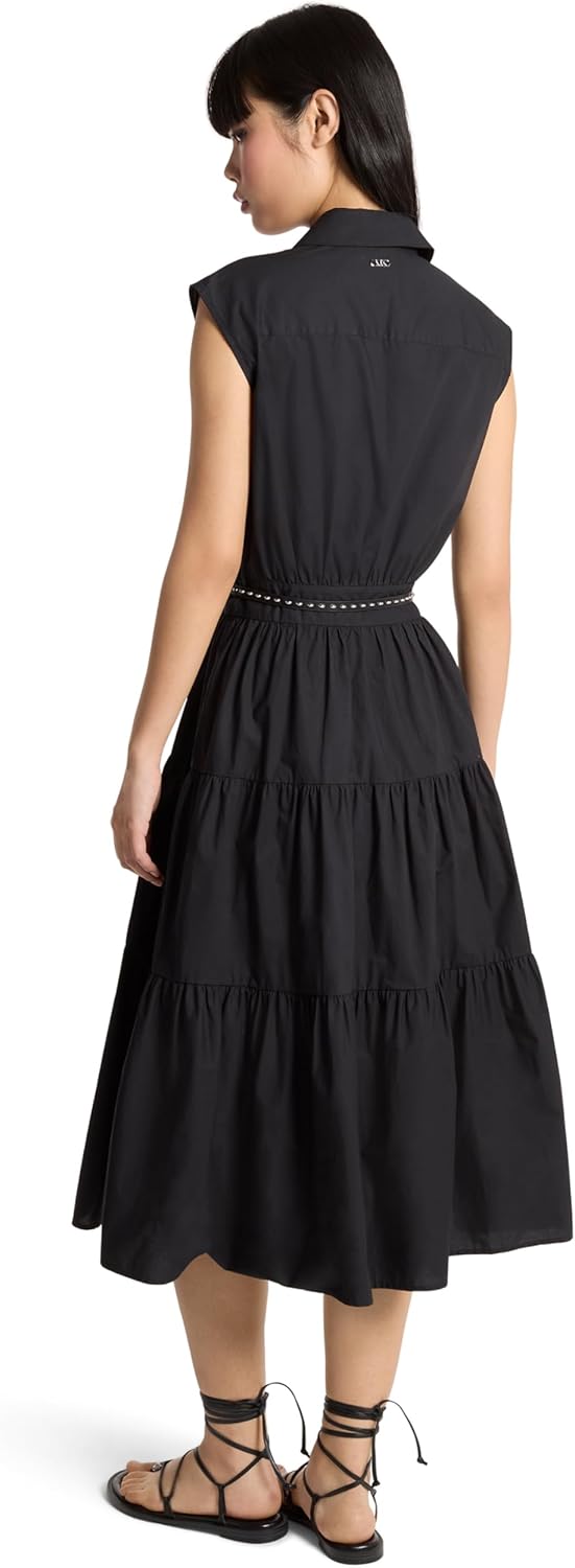 Michael Kors Women's Poplin Midi Shirt Dress