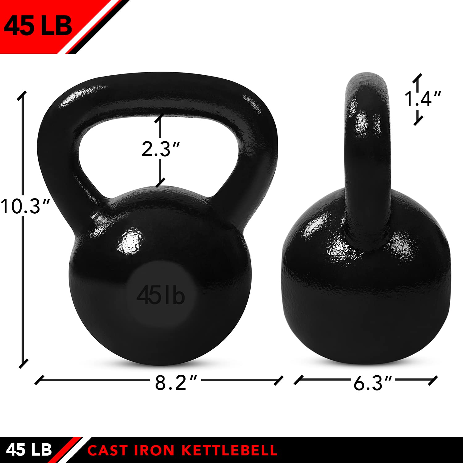 J-Fit JFIT hantle Kettlebell odważniki żeliwne - 12 kg - ćwiczenia balistyczne, siła rdzenia, fitness funkcjonalna i zestaw do treningu siłowego – waga gratis, wyposażenie, akcesoria