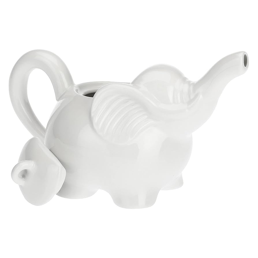 Teiera Elefante In Porcellana - 750cc, Design Carino, Con Gift Box - Foto 2