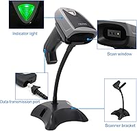 Vista 3 de 2D Barcode Scanner with Stand USB Wired 1MP Lens 1280 * 720 Resolution CMOS Imager Automatic Scanning QR Code Reader Handhold Scanner with USB Cable
