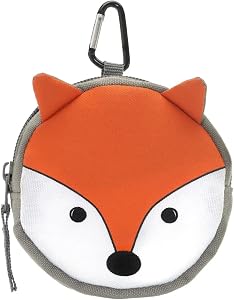 Backyard Adventure Fox Kids First Aid Kit, Mini Travel First Aid Pouch with 30 Bandages & Carabiner Clip for Camping, School & Outdoor Activities