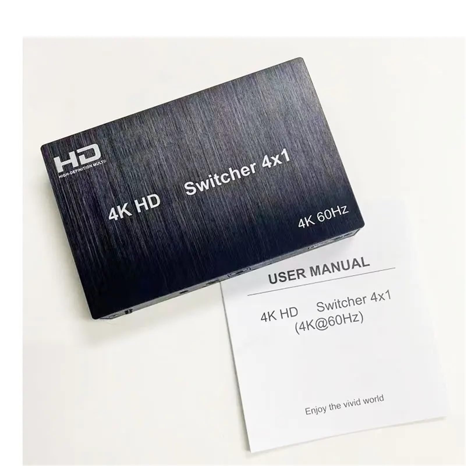 Switcher HDMI 4K 60Hz 4x1 compatibile con, selettore video 4 in 1 out estrattore 3D for telecamera e TV facile da usare