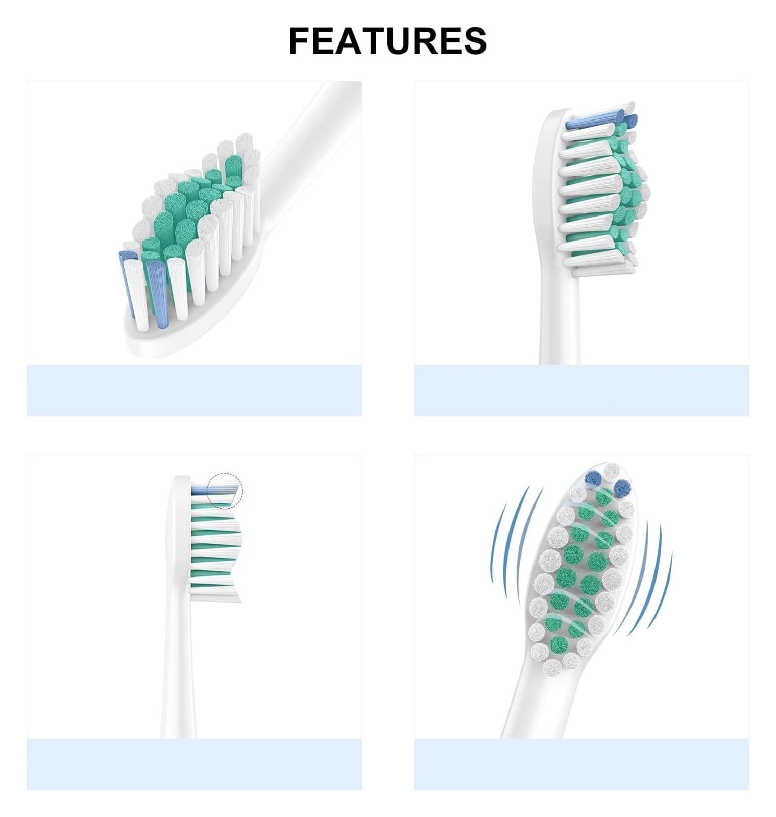 Testine per spazzolino, compatibile con Sonicare, 6150 6160 6201 6210