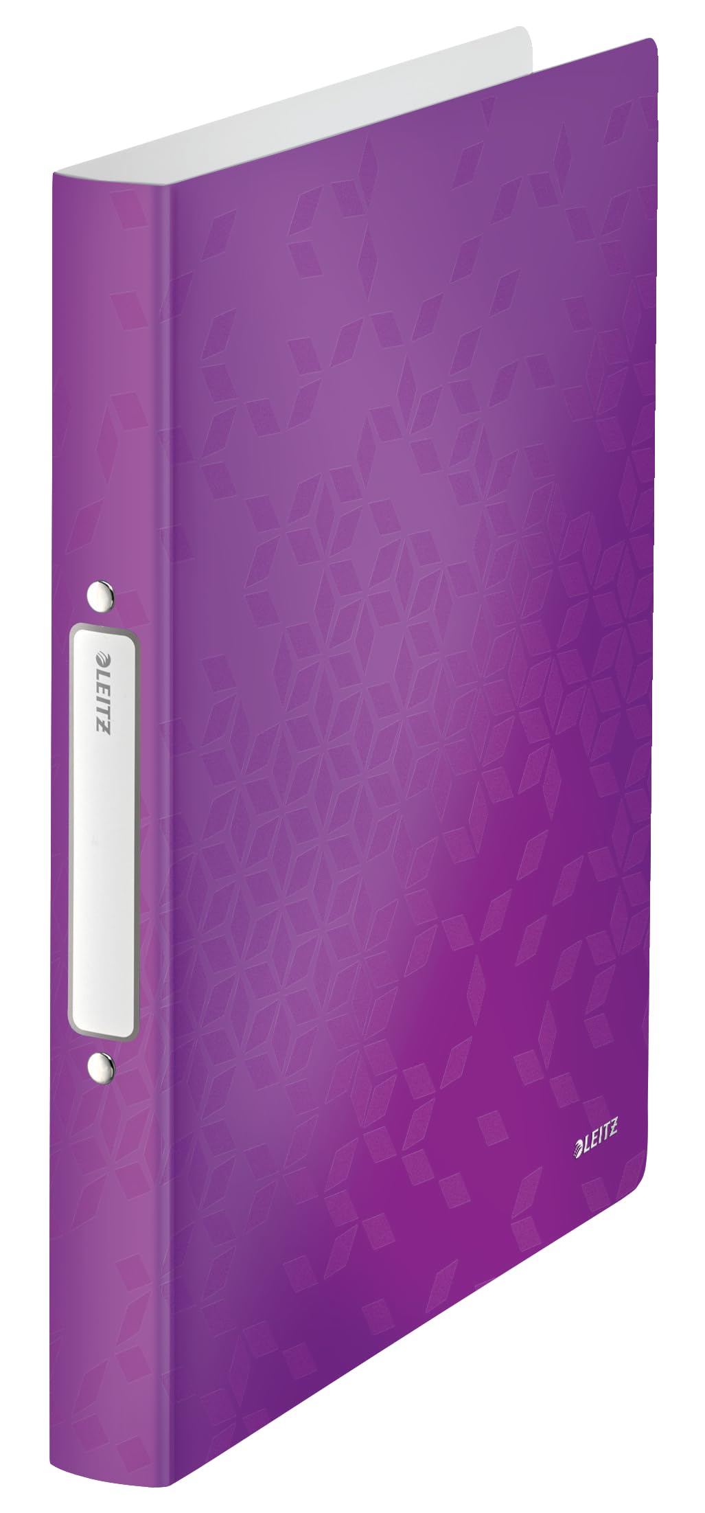 Leitz2 Ring Binder, Holds up to 190 Sheets, Wow Range, 25 mm Spine, 42570062 - A4, Purple