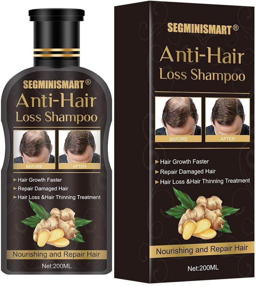 SEGMINISMART Hair Growth Shampoo,Anti-Hair Loss Shampoo,Hair Thickening Shampoo Helps Stop Loss, for Stronger, Thicker, Longer