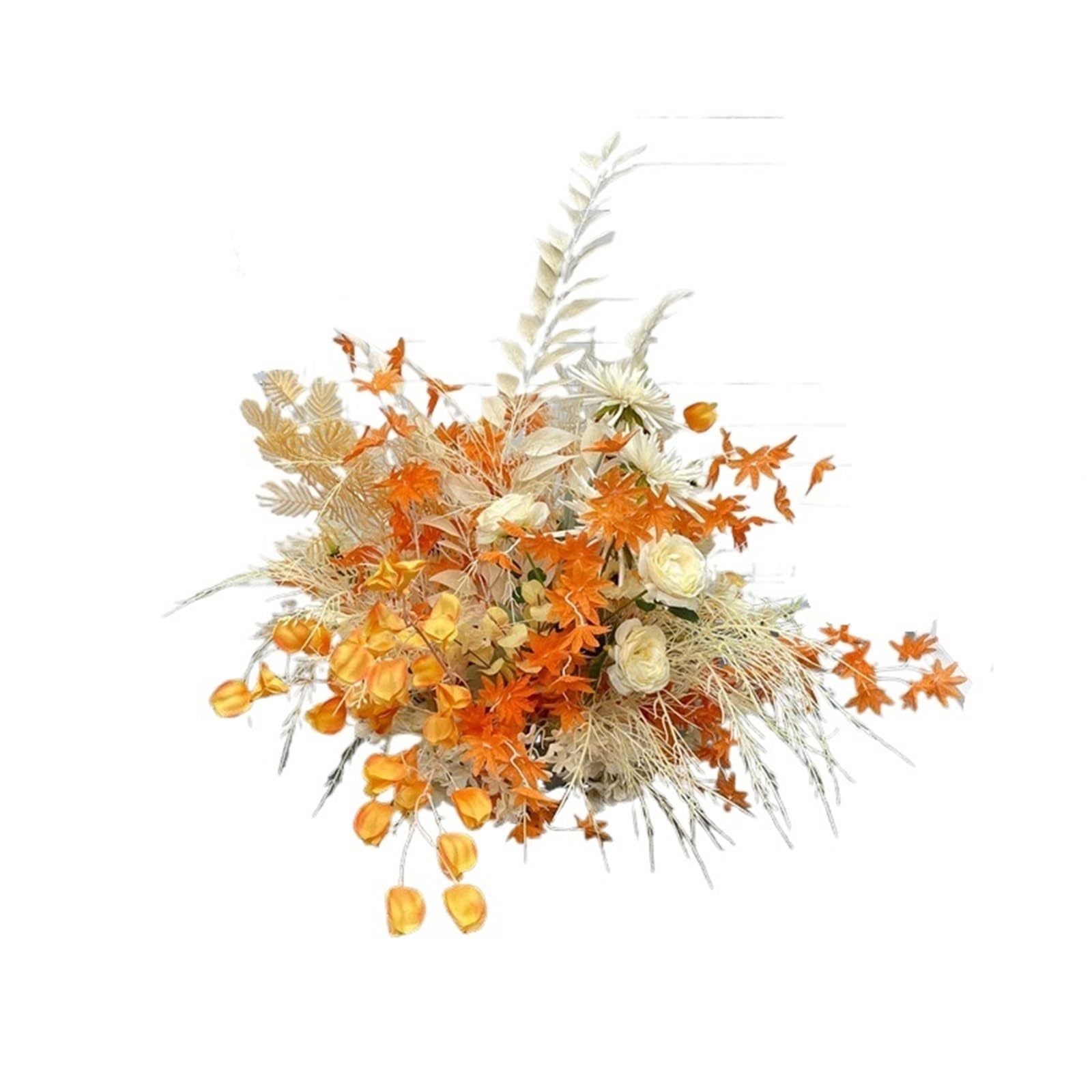Hochzeitsblumen-Simulation, Kunstseide, rund, Pavillon, Kunst, Fensterdekoration, Hochzeitsrequisiten, T-Bühne, Blattaufhängung (Rosa S)