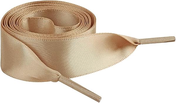 Piatto Seta Raso Nastro Lacci delle Scarpe 2CM di Larghezza per le Scarpe da Ginnastica Ballerine Pumps - 1