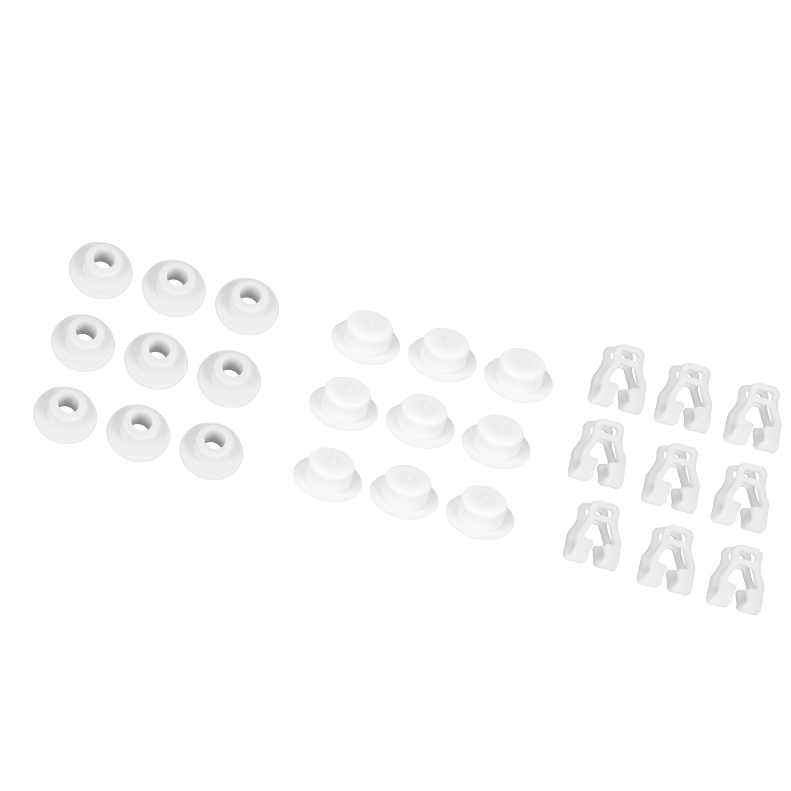 3316450.9019 White Wire Shelf Clip Kit