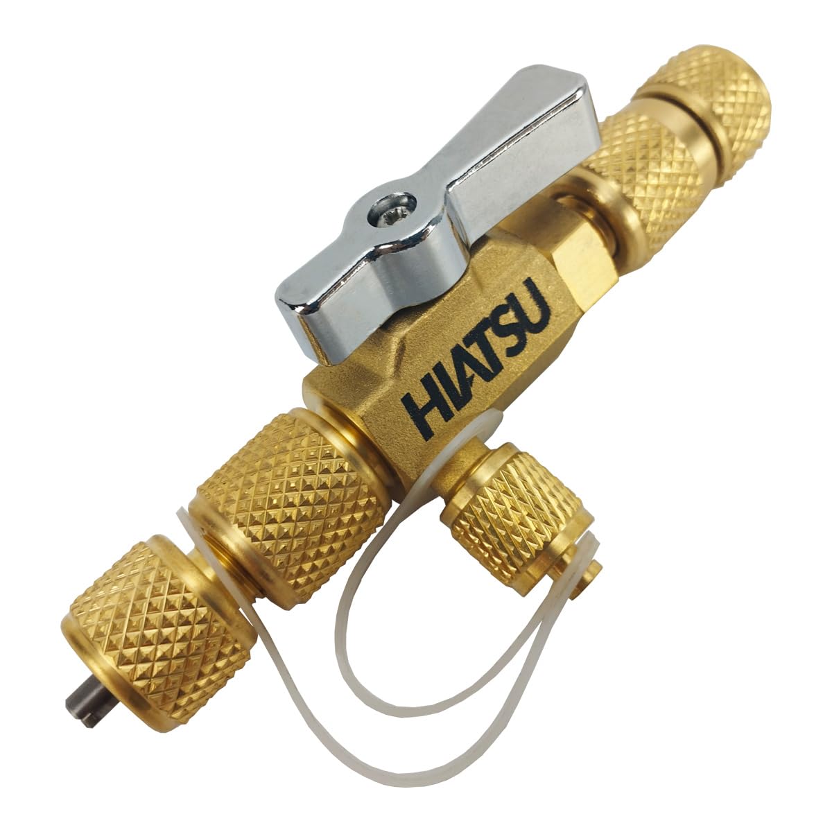 Schrader VCRH-1 Hiatsu 1/4 Zoll Kernentfernerventil mit 5/16 Zoll SAE-Adapterwerkzeug für verlustfreie Gasverlustfreie Kerninstallation und Ersatz in HVAC-Systemen R22 R32 R404A R407C R410A R600