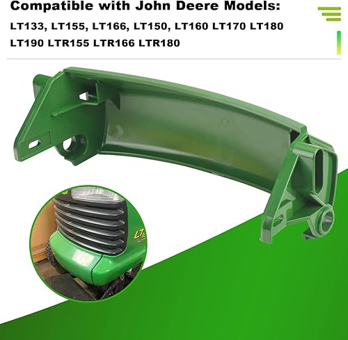 Miniatura 6 de Ohoho AM128998 - Parachoques delantero para cortacésped - Compatible con J-ohn Deere AM128998 AM117725 M84971 AM127800 19M7867 24H1122 LT133, LT155,