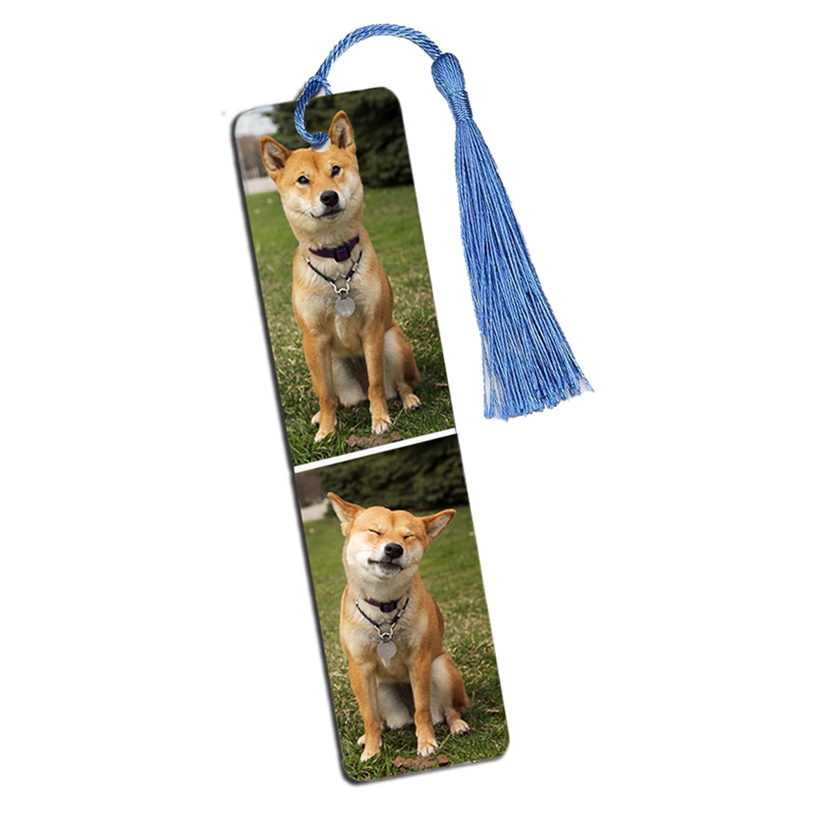 Custom Bookmark, Personalized Photo Metal Book Marks with Tassel