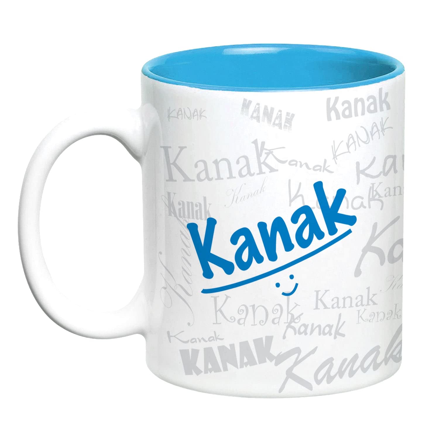 Hot Muggs Me Graffiti Mug - Kanak Personalised Name Ceramic, 315ml, 1 Unit