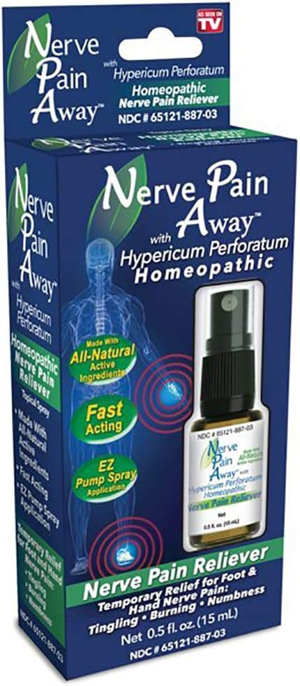 โ Homeopathic Topical Spray for Temporary Nerve Pain Relief in Hands and Feet