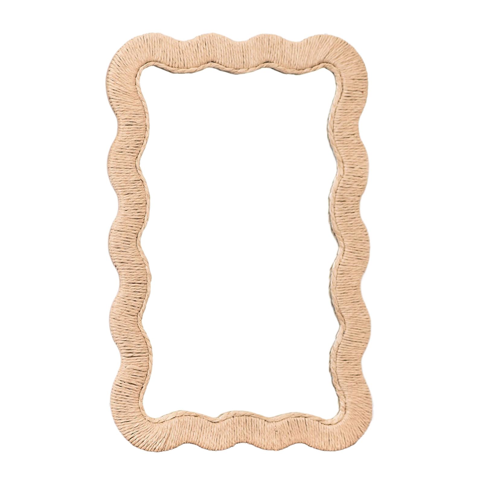 Tmboryuu Woven Bathroom Mirrour Rustics Farmhouse Wall Wall Mounted Mirrours Decorative Mirrours Home Decors Bathroom