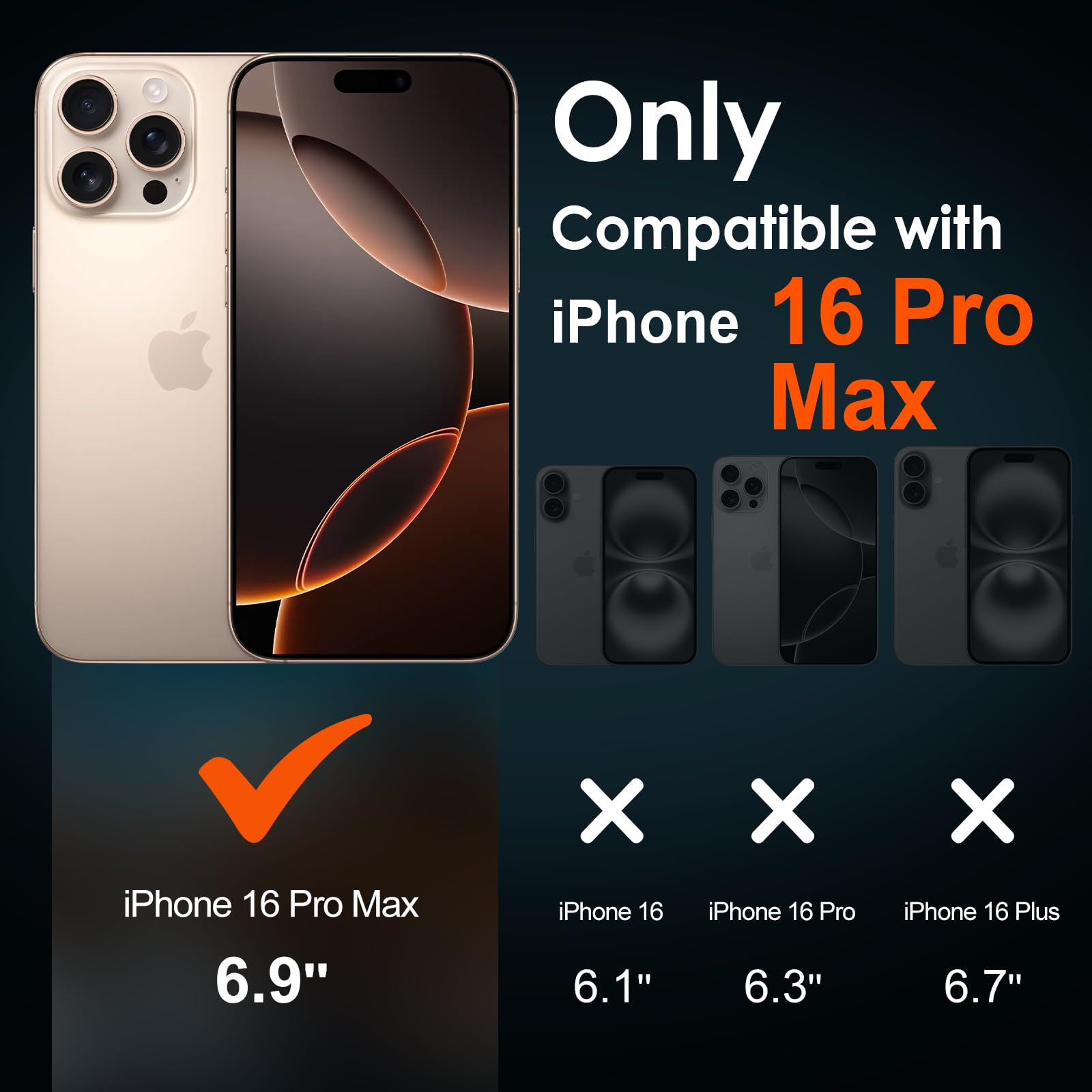 iVoler 2 Pezzi Pellicola Vetro Temperato per iPhone 16 Pro Max 6.9 pollici, Con Strumenti di Installazione, Pellicola Prottetiva Anti Graffio, Durezza 9H, HD Trasparente, Senza Bolle