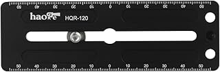 Haoge HQR-120 120mm Multi-purpose Long Quick Release Plate Extender Sliding Rail for Camera Tripod Ballhead Ball Head Clamp fit Arca Swiss