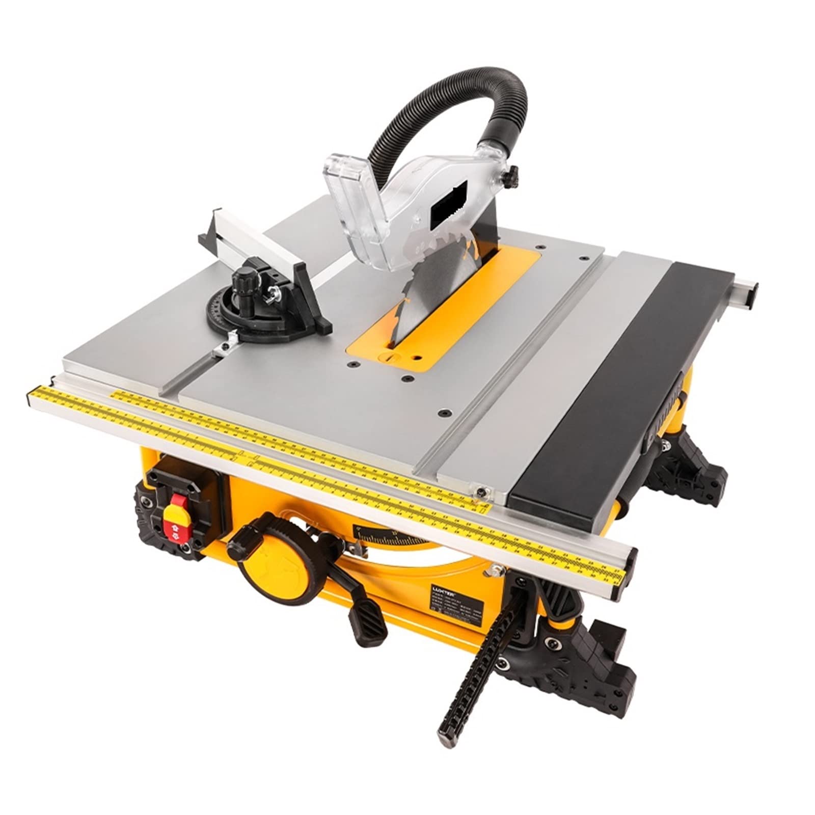 Sierra de mesa de 210 mm, sierra de corte de madera de 8 pulgadas, sin polvo, con extensión, máquina portátil for trabajar la madera Bricolaje y herramientas(With plate Router B)