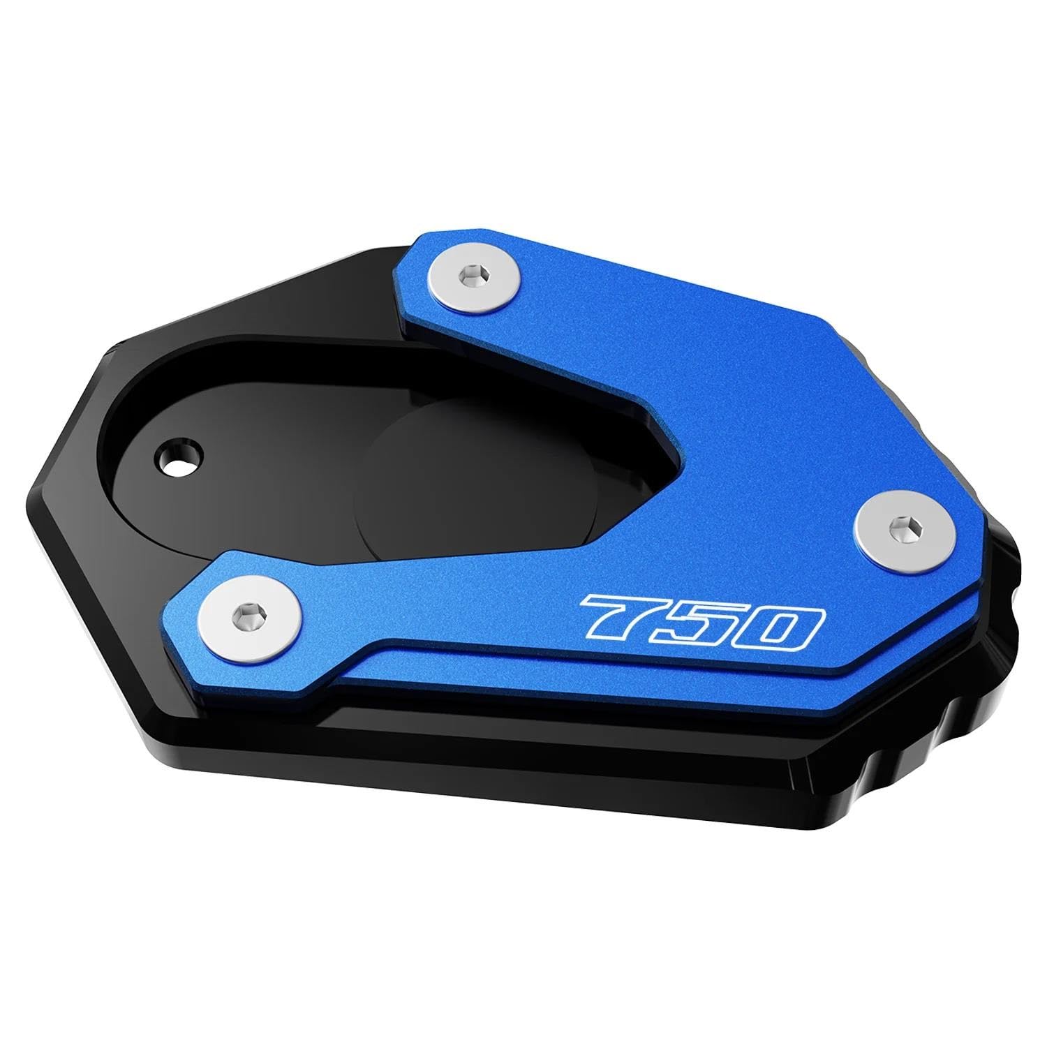 Élargisseur béquille moto pour Suzuki GSXS750 en alliage aéronautique bleu