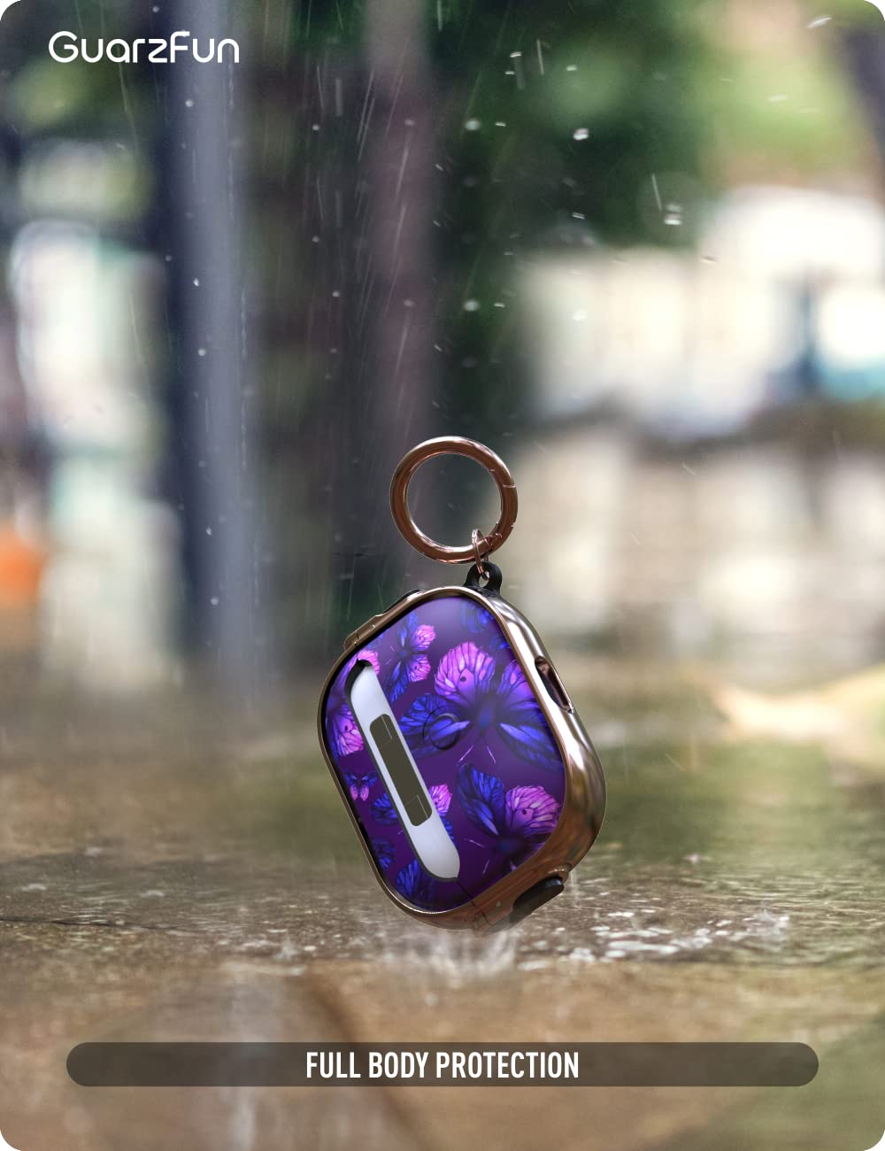 Amazon | GuarzFun AirPods Pro 2 ケース ロック付き - パープル