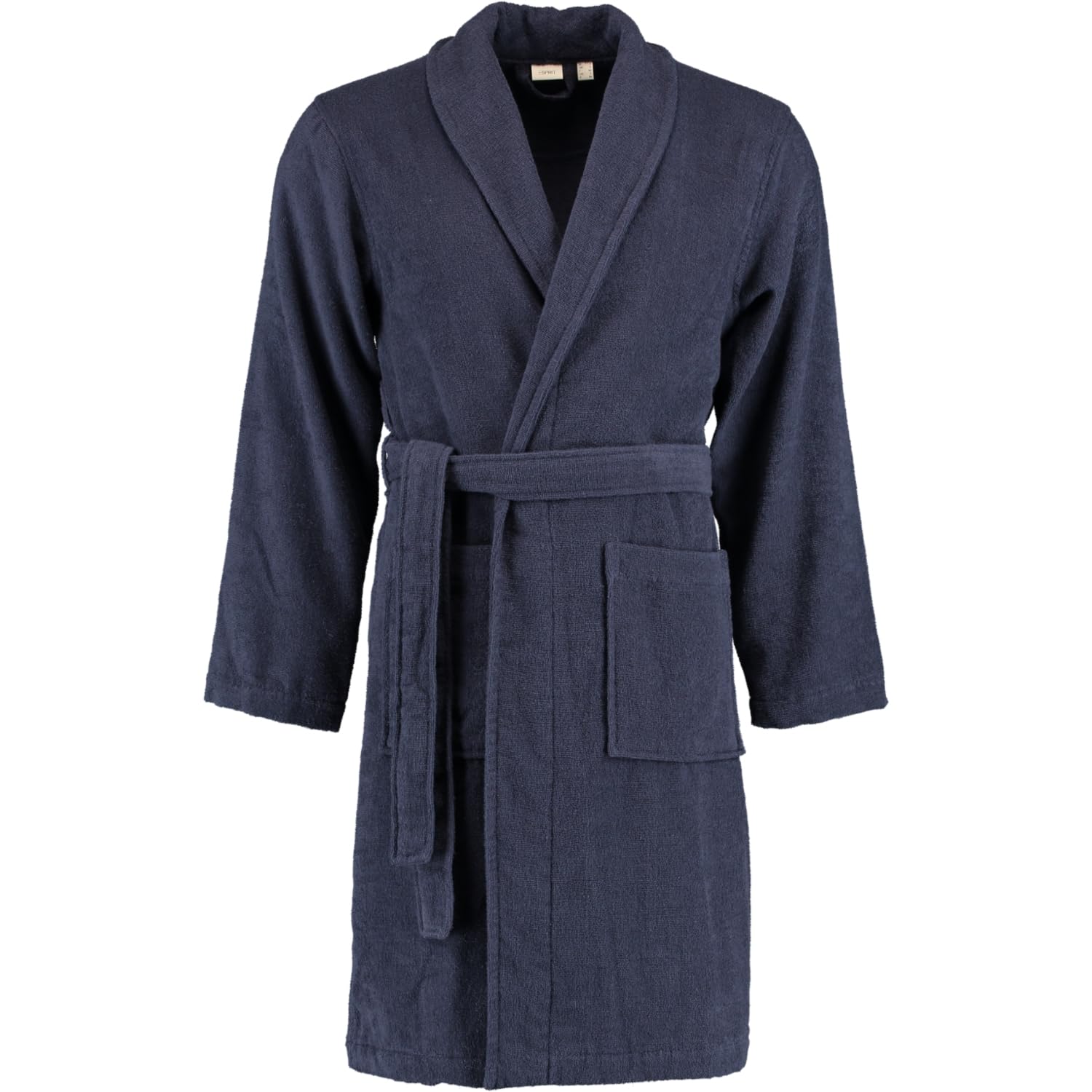 ESPRIT Unisex-Bademantel aus 100% Baumwolle XL Navy Blue