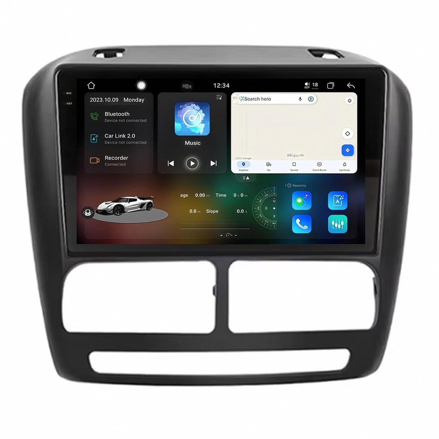 Táctil Pantalla Carplay Coche para Opel Combo 3 2011-2018 Enlace Espejo, Navegación, Siri, Aux, Bluetooth, Airplay, Lectura de Vídeo, Navegación GPS, 4 Nuclear 2G+32G