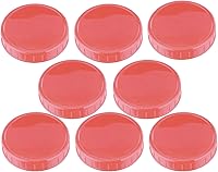 Vista 2 de 8 tapas para frascos de boca ancha, tapas de plástico para tarros Mason con anillos de sellado de silicona, tapas para conservas de boca ancha