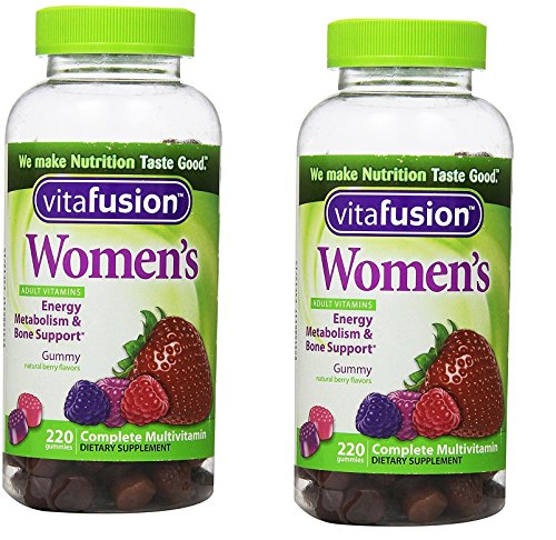 Vitafusion XiitLB Womens Complete Multivitamin Natural Berry Flavors, 220 Gummies (2 Pack)
