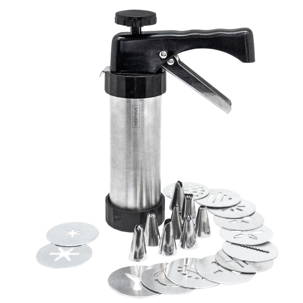 Nerthus FIH 1370 szpryca do churros typu pistolet z końcówkami do domowych churros
