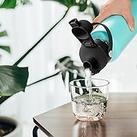 Vista 3 de SENDESTAR Straw Lid for Hydroflask Wide Mouth Water Bottle with 12,16,18,20,24,32,40,64 oz, Auto Flip Straw Top Cap fit Most Wide Mouth Bottles