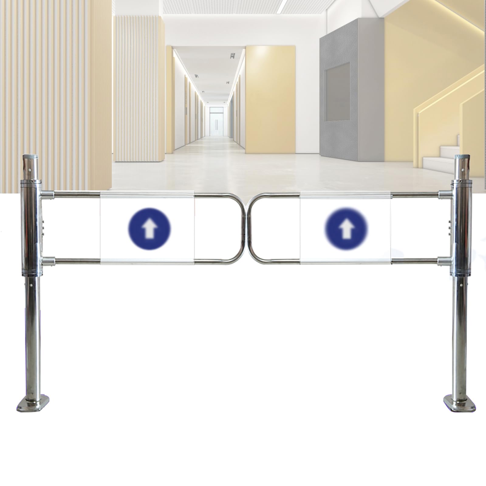 Aioneer Automatic Swing Gate For Entrance Access Control, Safety Door With One-Way Closing Mechanism-190cm/74.8in
