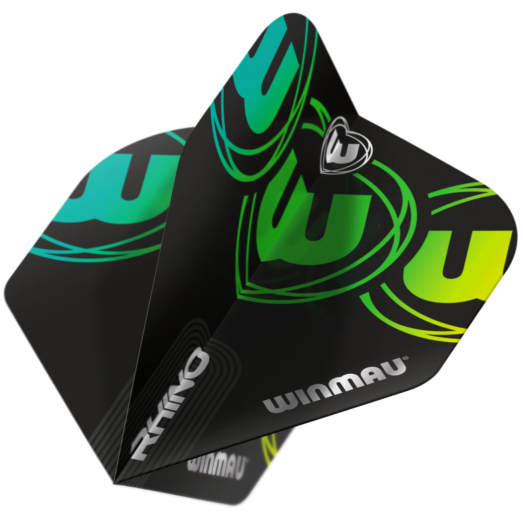 WINMAU Rhino Danny Noppert Dart Flights – Extra Dick (100 Mikron), 1 Set Mit 3 Flights