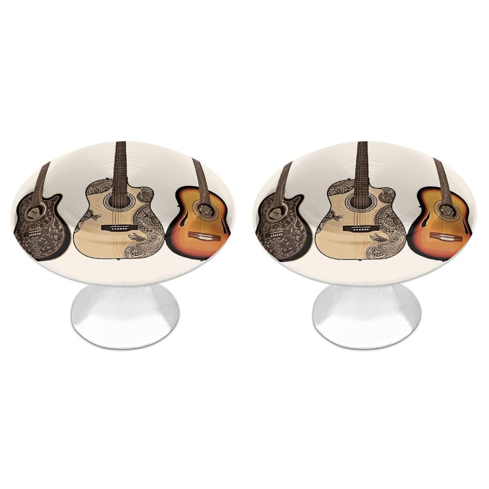 Btcowzrv Style Guitar 2 Pack Cabinet Knobs Drawer Pulls