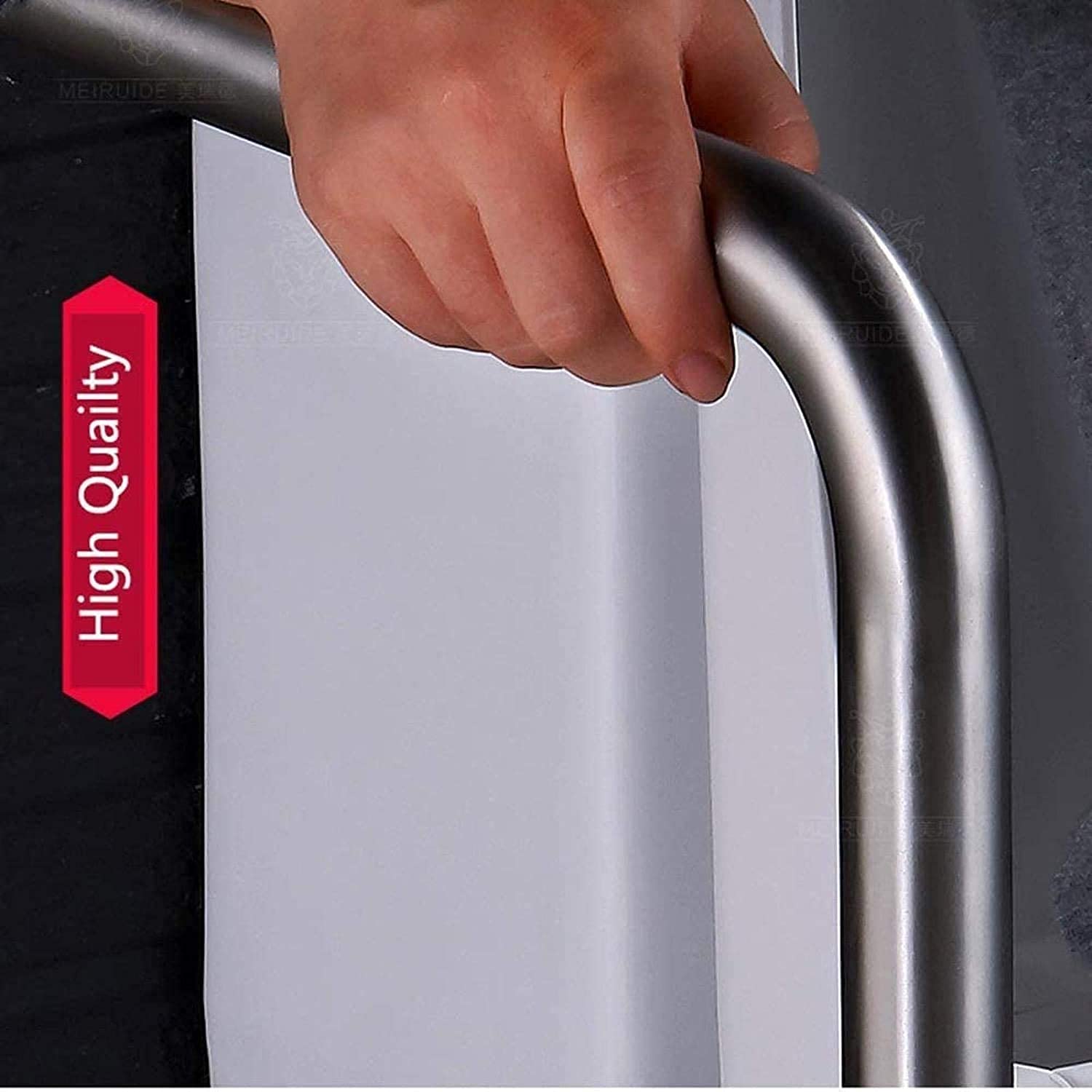 Grab Bars Łazienka Uchwyt Antypoślizgowy Wanna Poręcz Uchwyt Senior Balance Assist Toaleta Bezpieczeństwo Poręcz Uchwyt w kształcie litery L Ochrona bezpieczeństwa Akcesoria łazienkowe, po lewej stronie