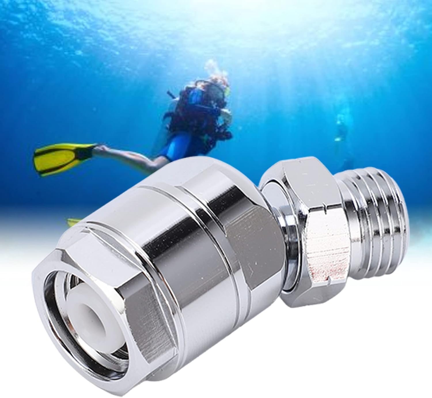 DEWIN Scuba Diving Regulator Adapter, Scuba Diving Swivel Adapter, 360 Degree Swivel Hose Adapter for 2nd Stage Regulator - Image 4