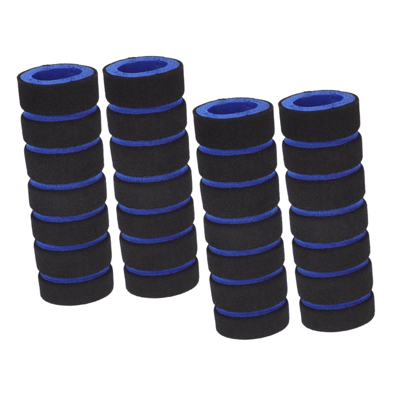 Mipcase Kayak Paddle Grip Sleeves 4pcs Black Sponge Covers for Comfort Antislip Easy Installation