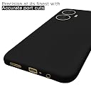 Pikkme Realme C55 / Narzo N55 Back Cover Soft Matte Liquid Silicone TPU | Camera Protection | Shockproof Slim Back Case for Realme C55 / Narzo N55 (Black) gallery image