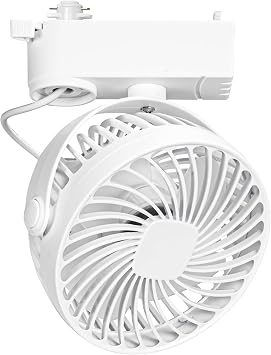 ANYE H-Type Track Ceiling Mini Fan Easy To Install Adjustable Angle Moderne Design For Home Kitchen 1Pcs White