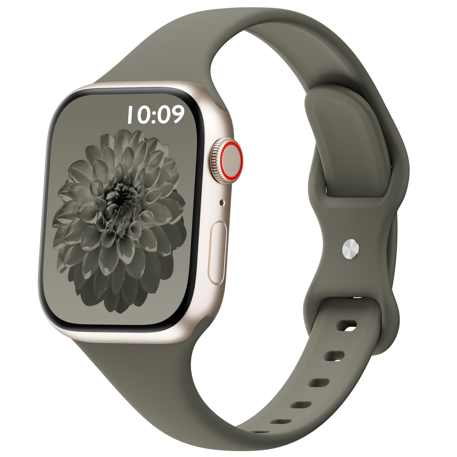 Thin Sport Silicone Slim Band Compatible with Apple Watch Bands Women Men | Soft Narrow Strap Wristband for iWatch 38mm 40mm 41mm 42mm 44mm 45mm 46mm 49mm Series 11/10/9/8/7/SE/6/5/4 Ultra 3 2 1