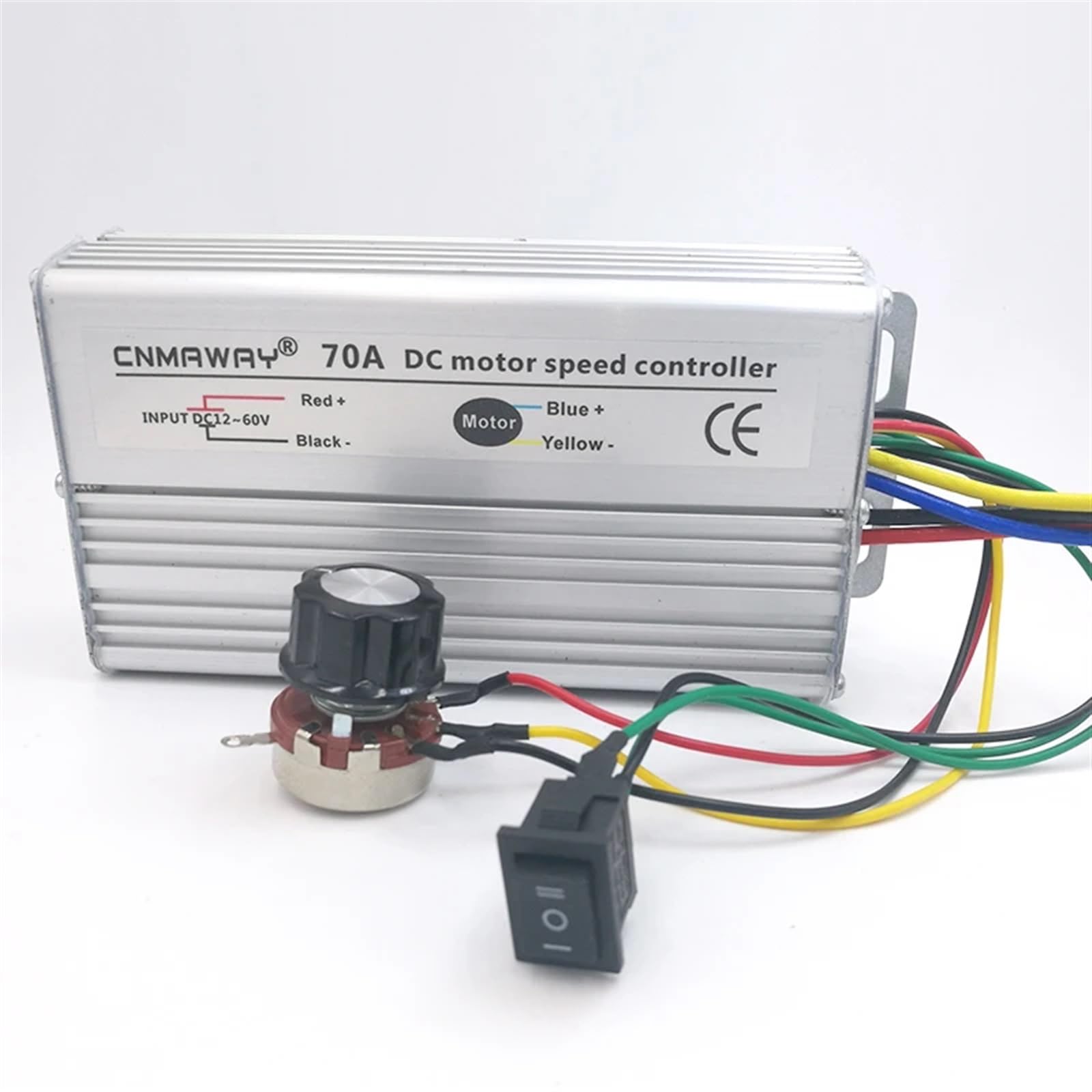 70A DC Motordrehzahlregler 12V-60V Reversible PWM Steuerung Vorwärts Rückwärts Schalter