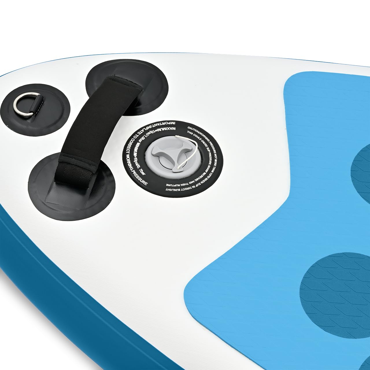 Fuxtec Aufblasbares SUP Board ECO Set – Stand Up Paddle Board 320 x 81 x 15 cm mit 3 Finnen – Touring-Board belastbar bis 150kg – inkl. Packsack