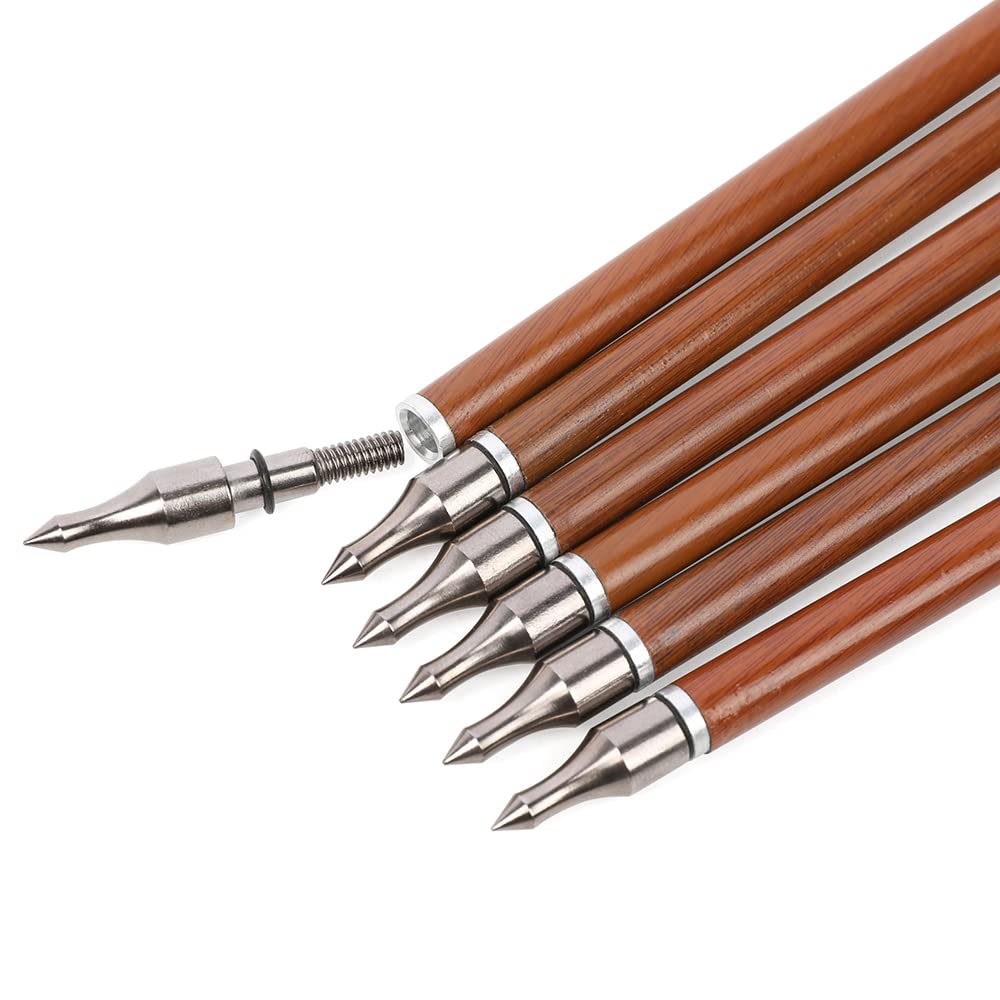 SHARROW Tir à l'arc Flèches de Carbone 30 Pouces Flèches pour la Chasse avec Plumes de Naturelle Spine 500 600 pour Arc Classique